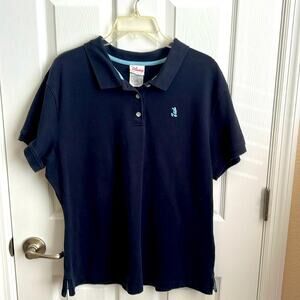 Ladies Disney Polo Shirt Mickey Mouse Embroidered Casual Top XL‎